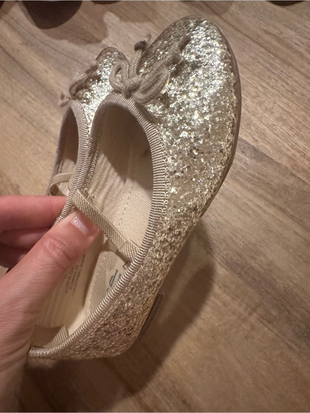 Gap Sparkle Glitter Mary Jane Kids Shoes - Gold